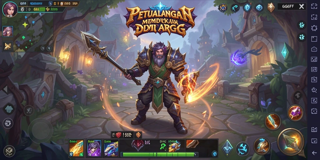 Screenshot utama menunjukkan aksi seru dalam gameplay ARPG.