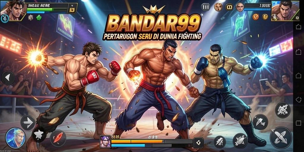 Tangkapan layar utama BANDAR99 menampilkan aksi pertarungan yang mendebarkan.