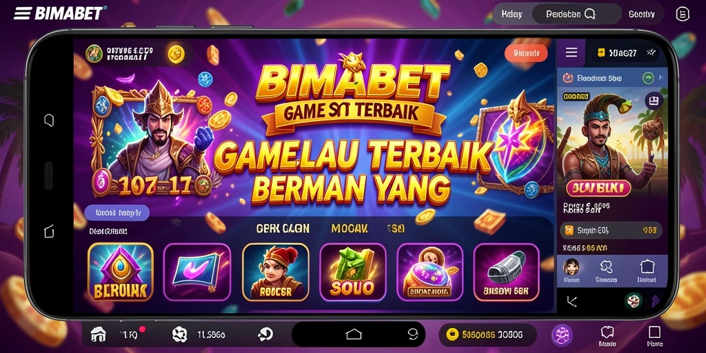 Screenshot gameplay <strong>BIMABET</strong> menunjukkan keseruan putaran slot yang dinamis.