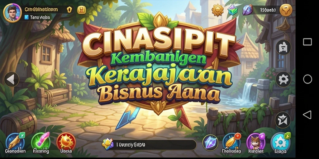 Tampilan gameplay CINASIPIT yang menarik dan penuh warna.