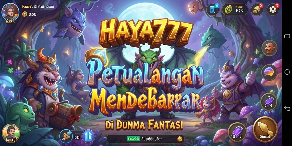 Tampilan gameplay seru di dunia petualangan HAYA777.