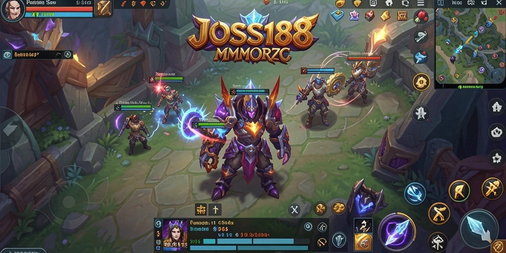 Tampilan gameplay JOSS188 yang menciptakan pengalaman MMORPG mendebarkan.
