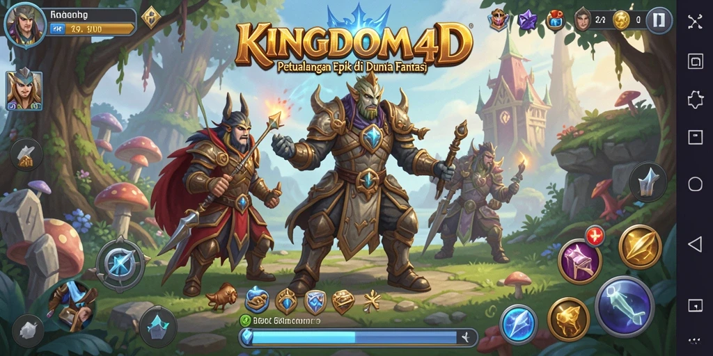 Tampilan gameplay KINGDOM4D yang memukau dan mendebarkan.