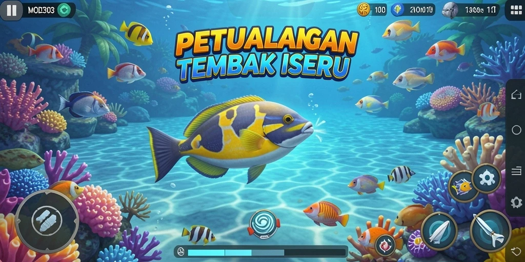 Screenshot menampilkan keseruan gameplay Tembak Ikan MODE303.
