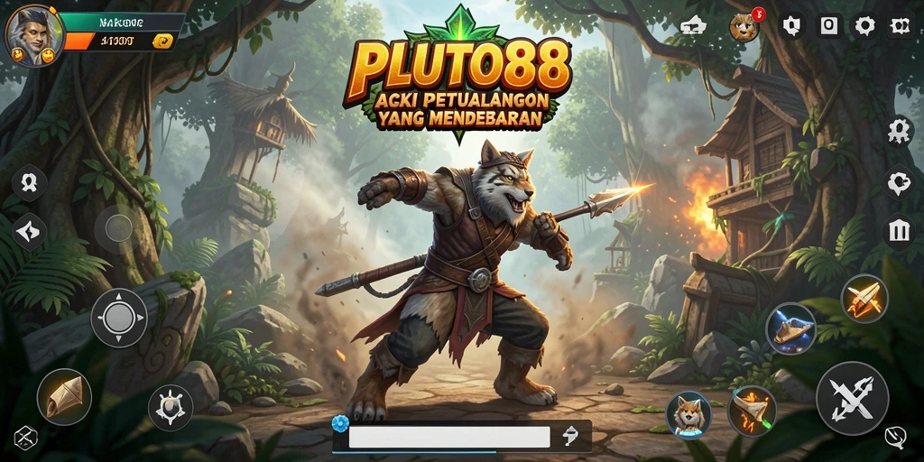 Tampilan dinamis dan petualangan aksi dari PLUTO88.