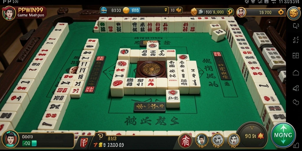 Tampilan menarik dari gameplay Mahjong di PPWIN99