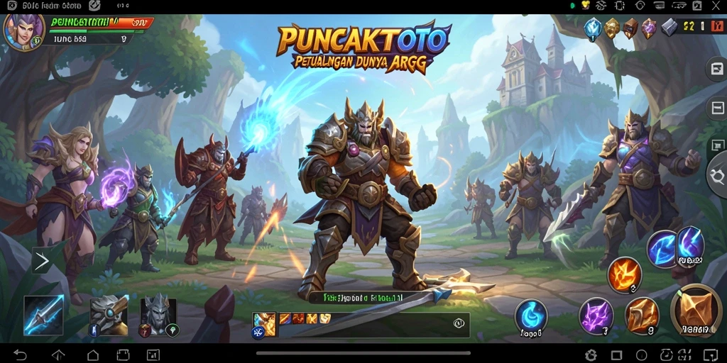 Tangkapan layar dari gameplay epik PUNCAKTOTO di dunia ARPG.