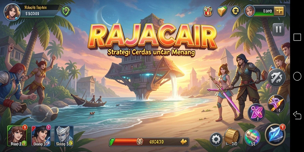 Tangkapan layar gameplay RAJACAIR menampilkan aksi strategis yang mendebarkan.