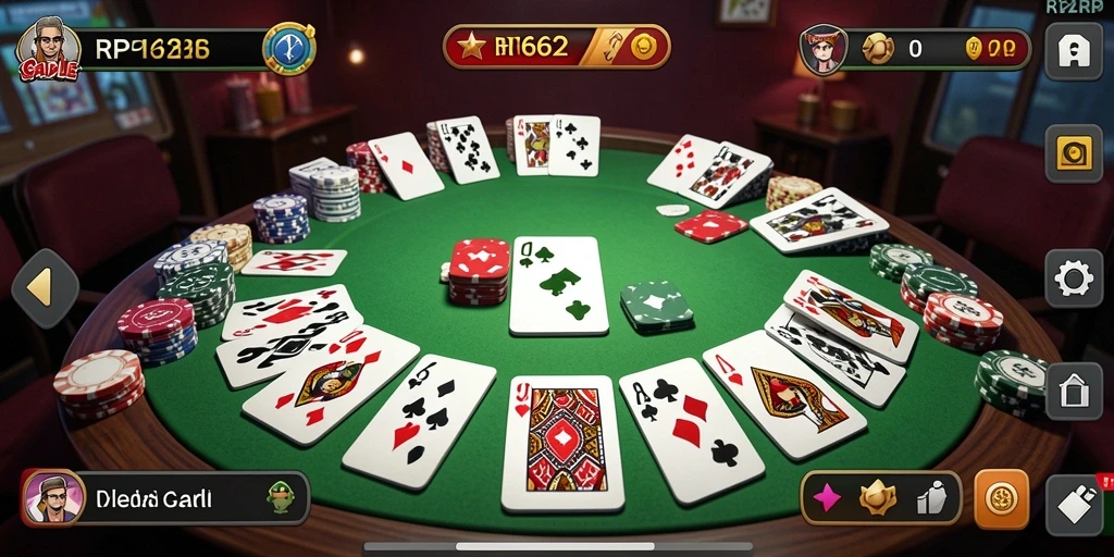 Screenshot gameplay Gaple RP62RP yang seru dan menantang.