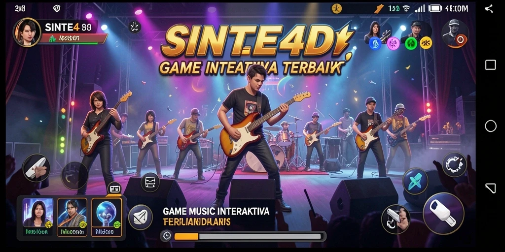 Gameplay SINTE4D menunjukkan pengalaman musik yang interaktif dan menyenangkan.