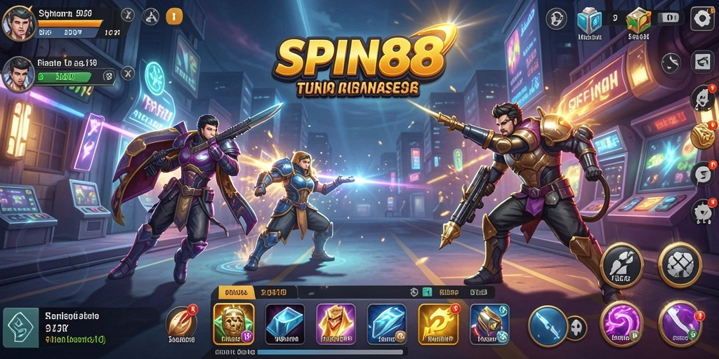 Tampilan gameplay SPIN88 yang menakjubkan dengan elemen strategi yang menarik.