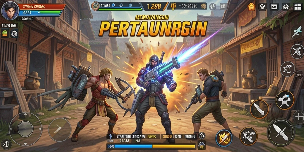 Screenshot TO288 menampilkan aksi pertempuran yang mendebarkan dengan elemen strategi yang dalam.
